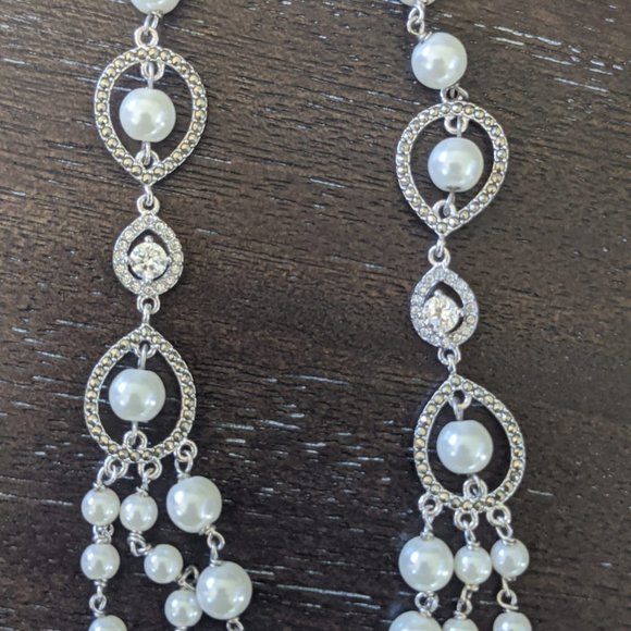 Judith Jack Sterling Silver Pearl Necklace - Picture 8 of 11